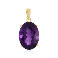 Siberian Amethyst Silver Pendant