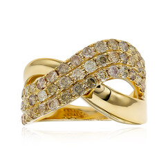 14K SI2 Fancy Diamond Gold Ring (CIRARI)