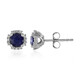 Madagascar Blue Sapphire Silver Earrings