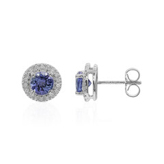 10K AAA Tanzanite Gold Earrings