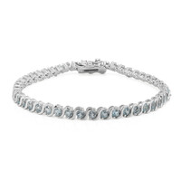 Sky Blue Topaz Silver Bracelet