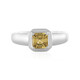 Yellow Zircon Silver Ring