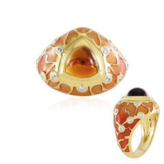 Madeira Citrine Silver Ring(Adela Silber)