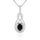 Black Onyx Silver Necklace