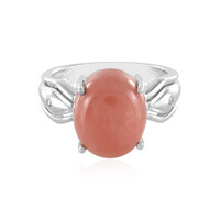 Rhodochrosite Silver Ring