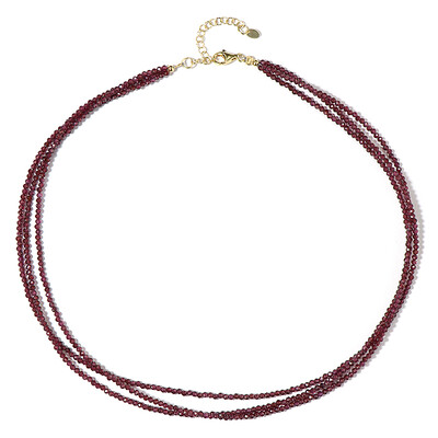 Mozambique Garnet Silver Necklace