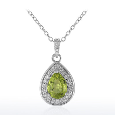 Peridot Silver Necklace