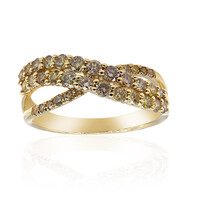 14K SI2 Fancy Diamond Gold Ring (CIRARI)