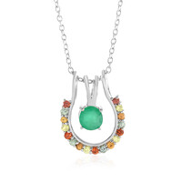 Socoto Emerald Silver Necklace