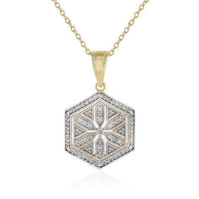 I3 (I) Diamond Silver Necklace