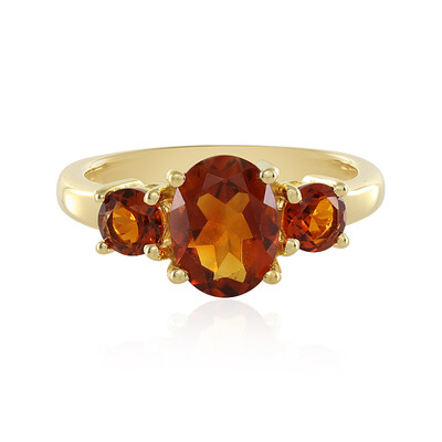 Brandy Citrine Silver Ring