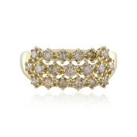 9K I2 Champagne Diamond Gold Ring (de Melo)