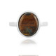 Golden Pietersite Silver Ring