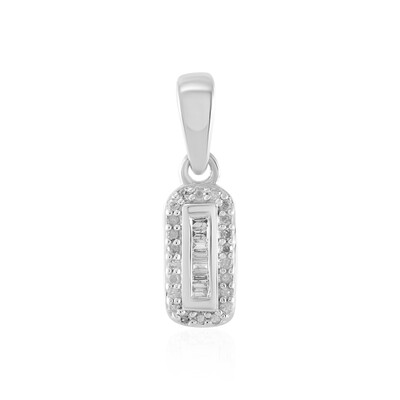 I2 (I) Diamond Silver Pendant