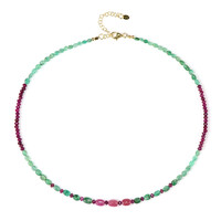 Tanzanian Ruby Silver Necklace