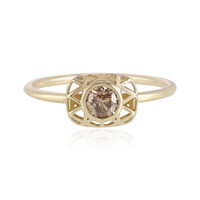 9K I2 Champagne Diamond Gold Ring (Ornaments by de Melo)