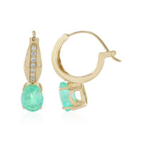 14K Colombian Emerald Gold Earrings (AMAYANI)