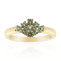 9K Nigerian Mint Green Beryl Gold Ring