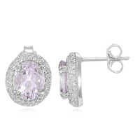 Rose de France Amethyst Silver Earrings