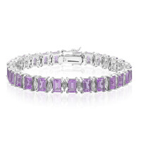 Amethyst Silver Bracelet