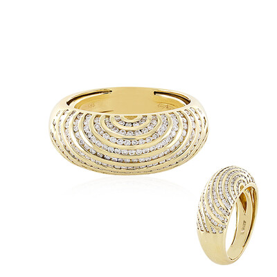 14K SI2 (H) Diamond Gold Ring (de Melo)