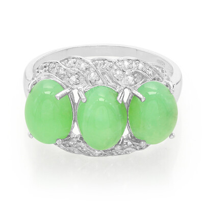 Imperial Chrysoprase Silver Ring