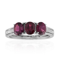 Rhodolite Silver Ring