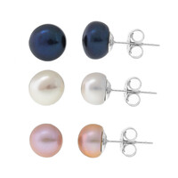 Freshwater pearl Silver Earrings