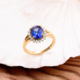 14K AAA Tanzanite Gold Ring (CIRARI)