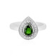 Russian Diopside Silver Ring