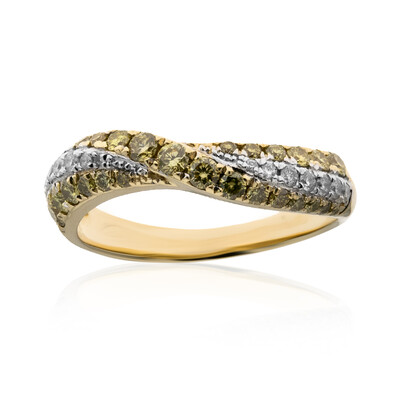 14K SI1 Yellow Diamond Gold Ring (CIRARI)