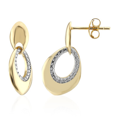 I3 (I) Diamond Silver Earrings