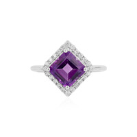 Siberian Amethyst Silver Ring