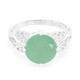 Green Chalcedony Silver Ring