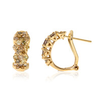 14K SI2 Fancy Diamond Gold Earrings (CIRARI)