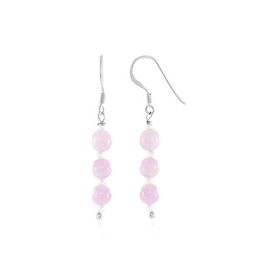 Kunzite Silver Earrings