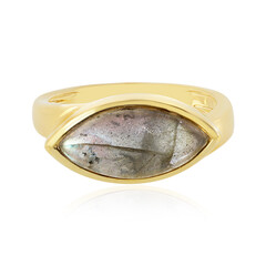 Golden maniry labradorite Silver Ring (KM by Juwelo)