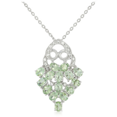 Paraiba Tourmaline Silver Necklace