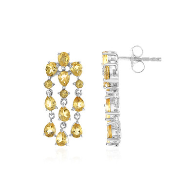 Citrine Silver Earrings