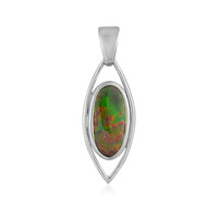 Ammolite Silver Pendant