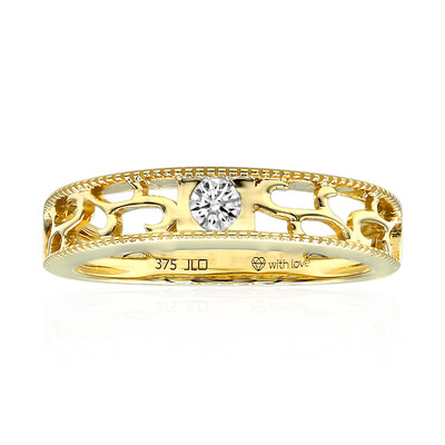 9K SI1 (G) Diamond Gold Ring (Annette)