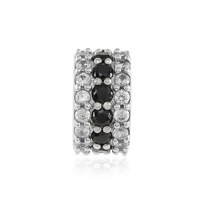 Black Spinel Silver Pendant (MONOSONO COLLECTION)