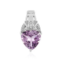 Rose de France Amethyst Silver Pendant