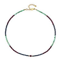 Mozambique Ruby Silver Necklace