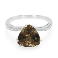 Smoky Quartz Silver Ring