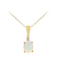 10K AAA Welo Opal Gold Necklace