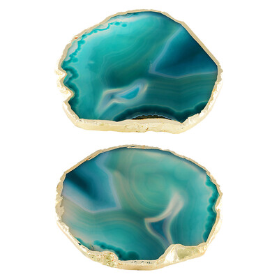 Green Agate Coaster