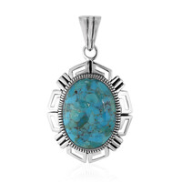 Kingman Blue Mojave Turquoise Silver Pendant (Art of Nature)