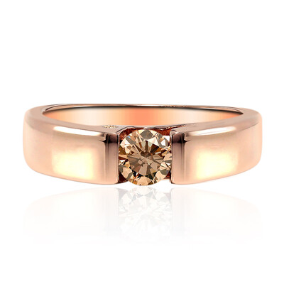 14K VS1 Argyle Rose De France Diamond Gold Ring (Annette)