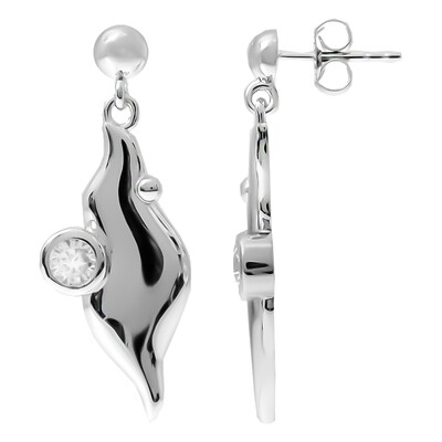 Zircon Silver Earrings